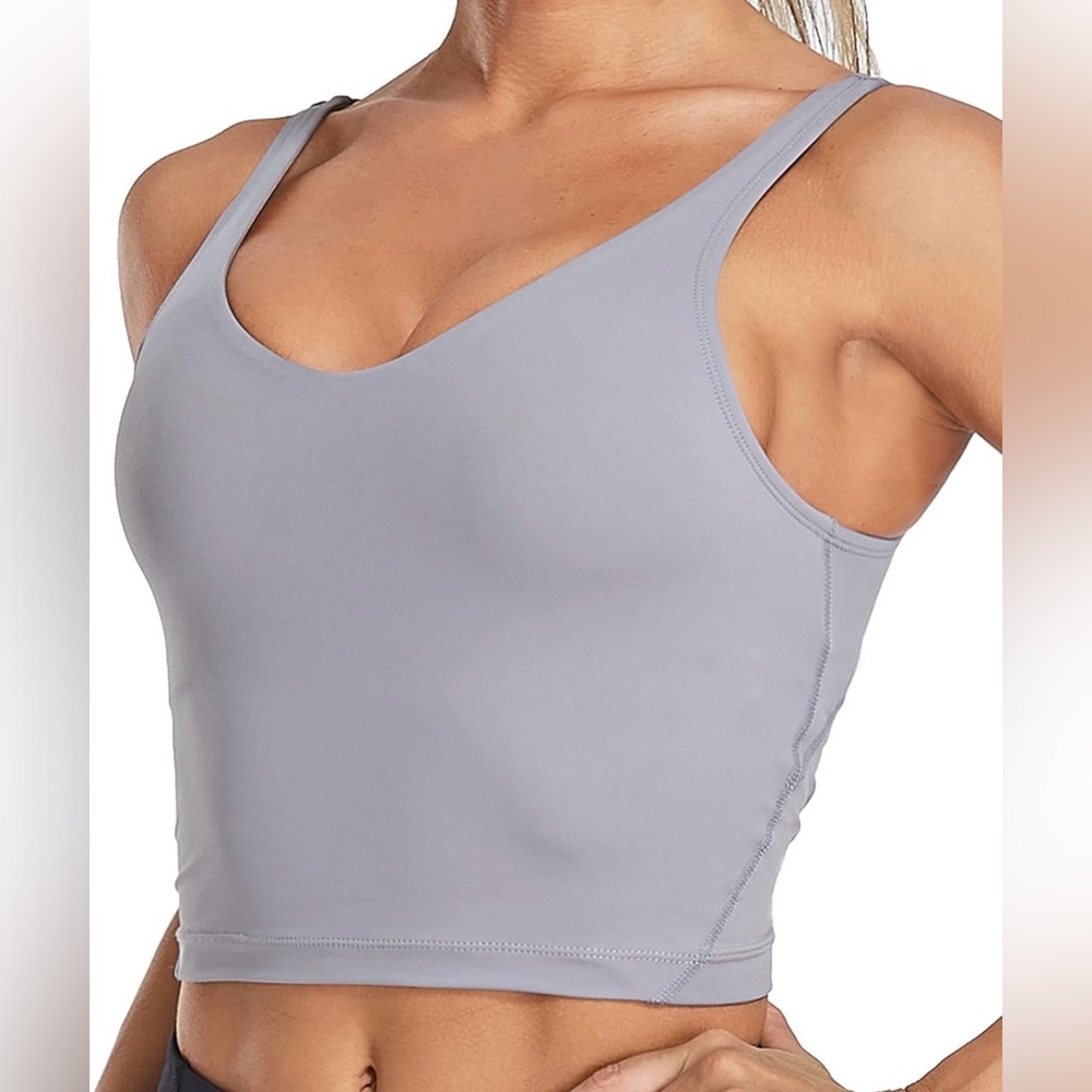 Oalka | Women’s Workout Tank Top | M | Light Grey